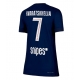 Paris Saint-Germain Khvicha Kvaratskhelia #7 Hemma matchtröja Dam 2025-26 Kortärmad Billigt Paris Saint-Germain Khvicha Kvaratskhelia #7 Hemma matchtröja Dam 2025-26 Kortärmad Billigt